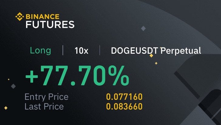 Opened a $DOGE long yesterday 🚀 - Crypto Gains - Medium