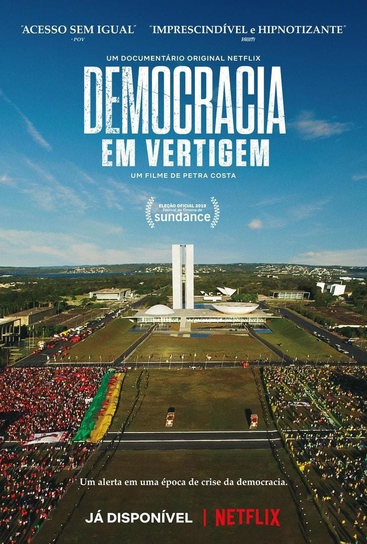 ANÁLISE DOCUMENTÁRIO DEMOCRACIA EM VERTIGEM
