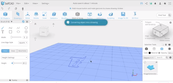 How To Convert Flat Images for 3d Printing | SelfCad | 3D_Modeling_101 ...