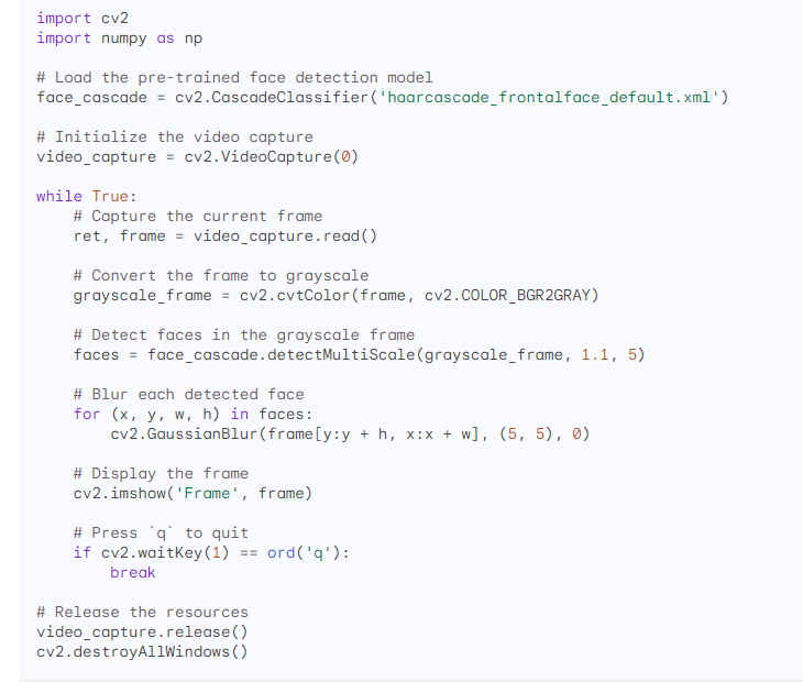 output This code first imports the necessary libraries, including ...