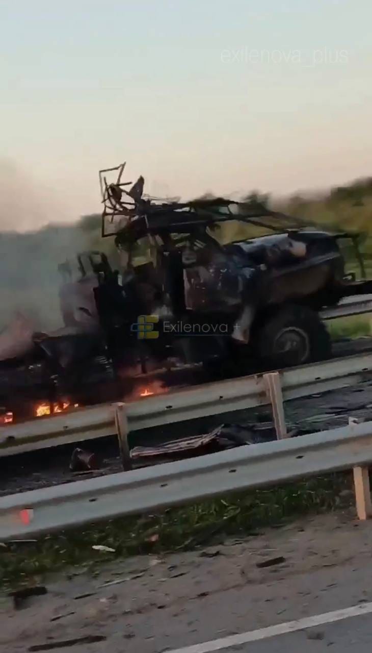 The Aftermath Following Strikes of Ukrainian Drones. (source)