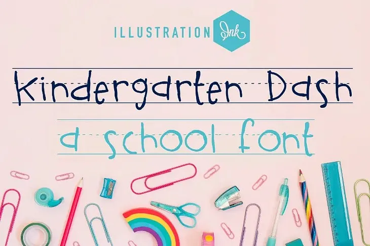 Kindergarten Dash Font