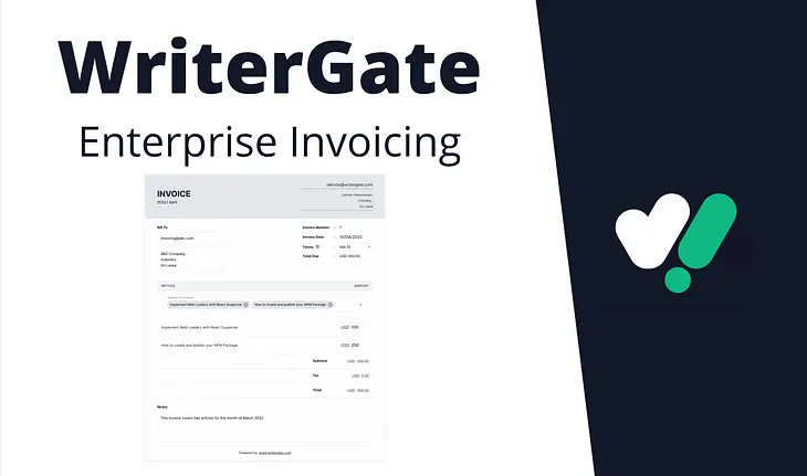 How To Create Invoices Across Workspaces in WriterGate