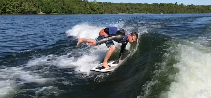 Wakesurfing on Memorial Day