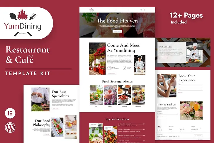 Yumdining — Restaurant & Café Elementor Template Kit