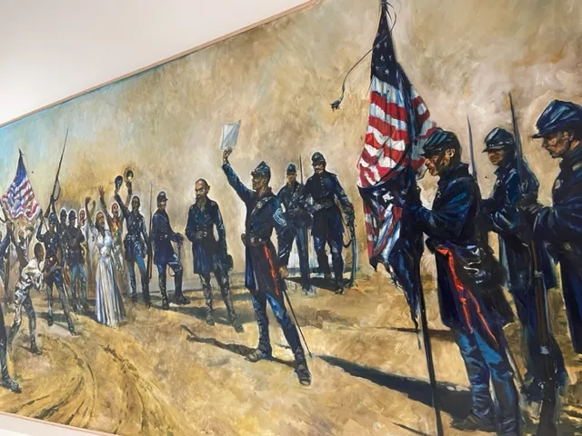 America’s London embassy marked Juneteenth with a painting and passionate D-I-Y