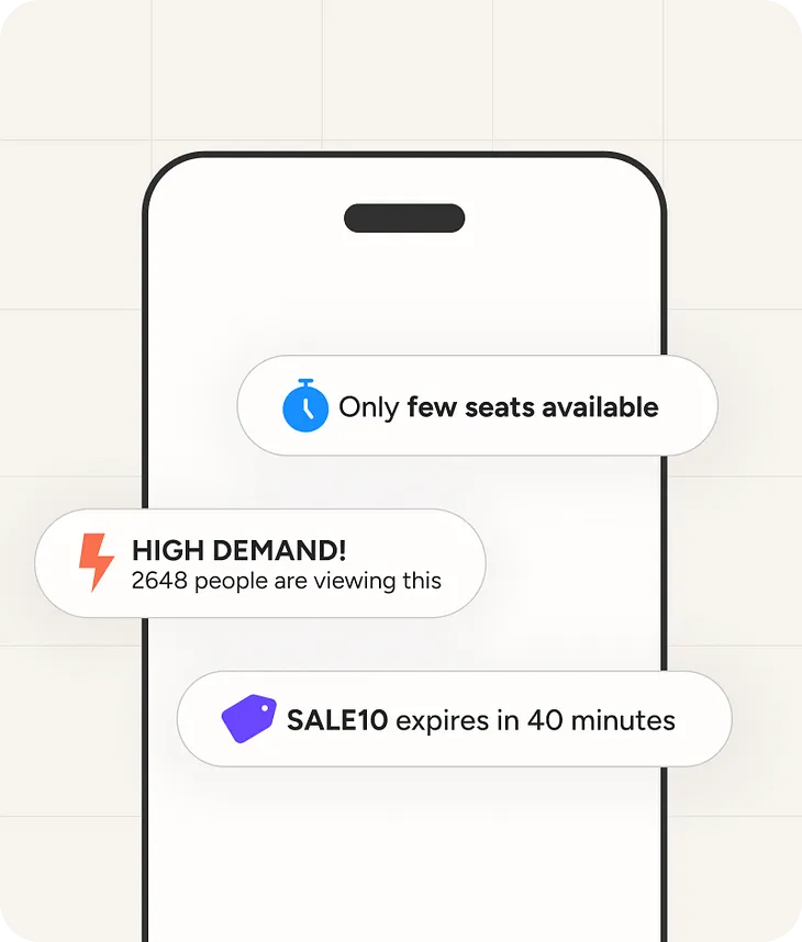 A phone screen with several urgent pop ups.