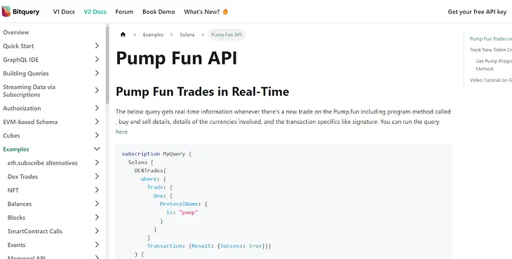 Pump fun APIs