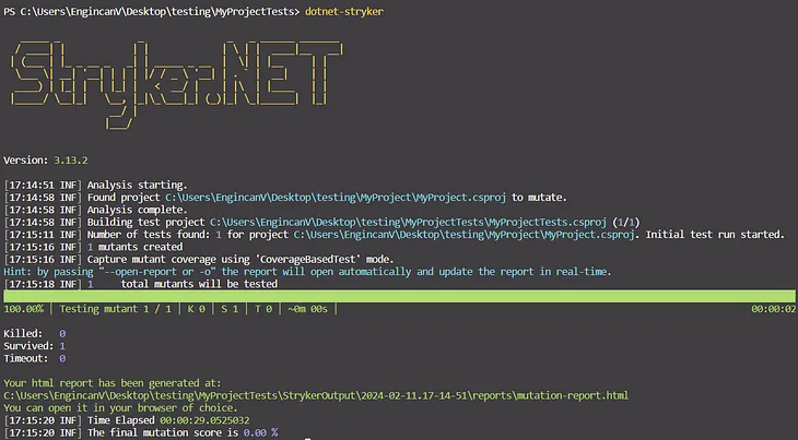 Mutation Testing in C# with Stryker