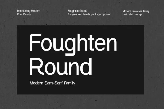 Fougten Round Font Family Preview 1