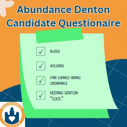 Abundance Denton Candidate Questionaire: Lucas Wedgeworth, Place 7 (Mayor)