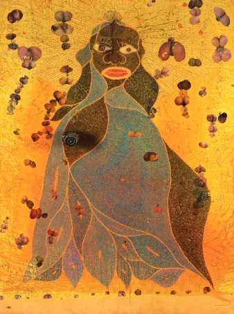 Chris Ofili — The Holy Virgin Mary