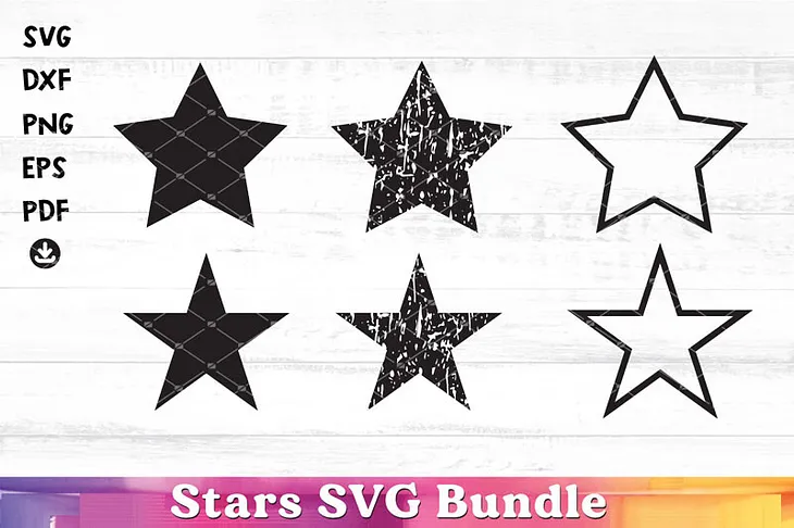 Stars SVG Bundle, Star Clipart Free