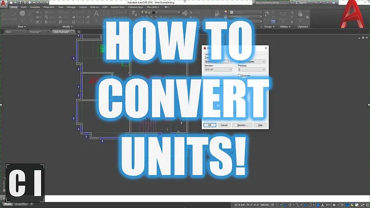 AutoCAD How to Change or Convert Units! — 2 Minute Tuesday