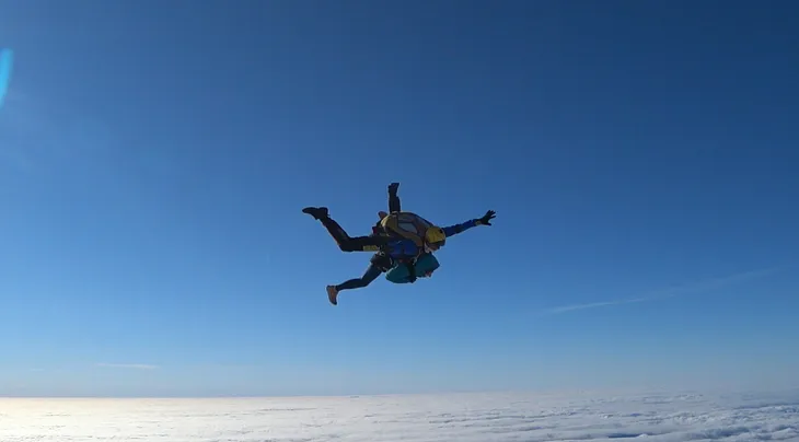 Free Falling From 14,000 Ft
