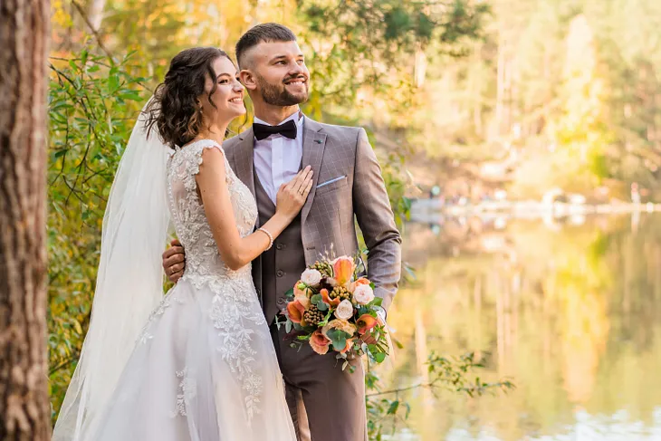 Couple getting married