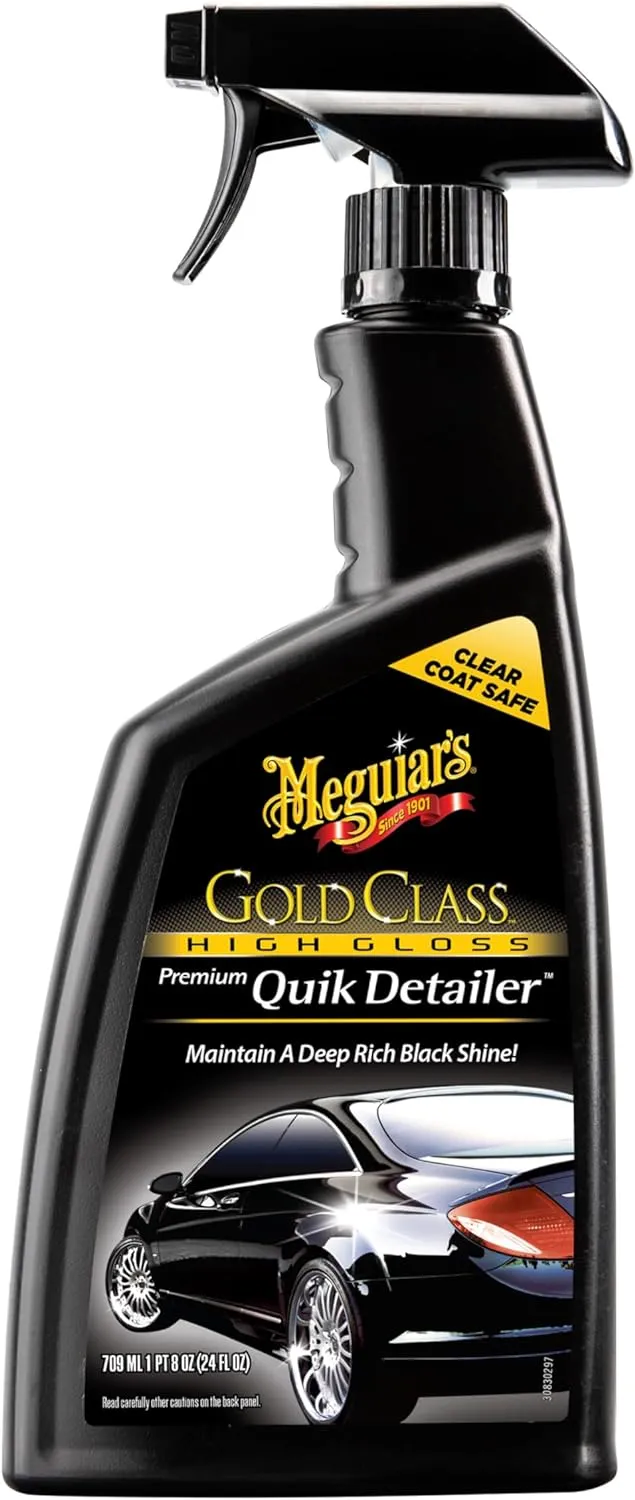 Meguiars G7624 Gold Class High Gloss Premium Quik Detailer - 24 Oz Spray Bottle