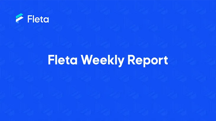 [Week 1, December 2021] Fleta Weekly Report