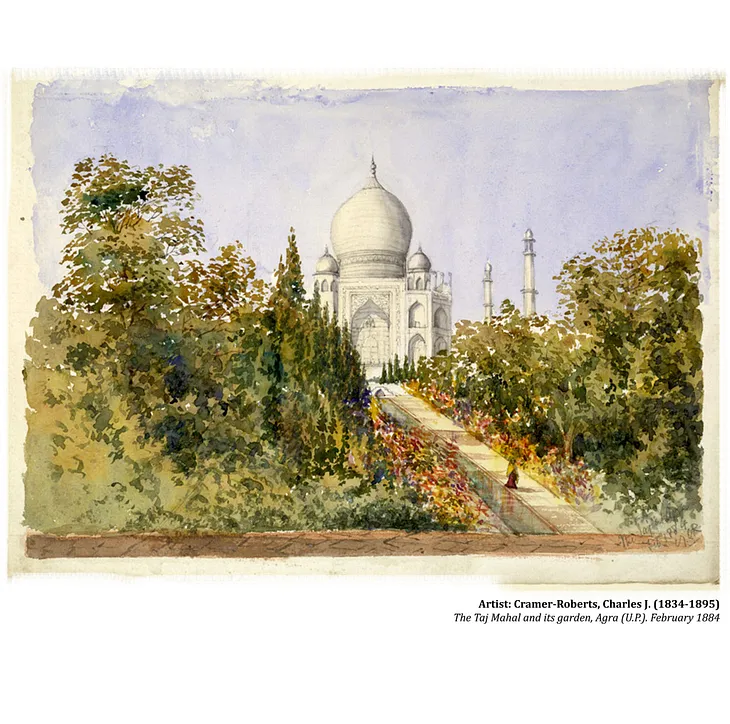 Chronicles of Taj Mahal gardens