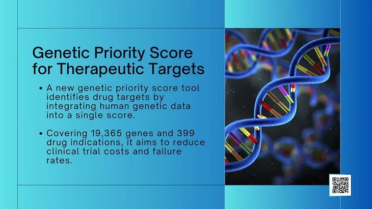 Genetic Priority Score for Therapeutic Targets