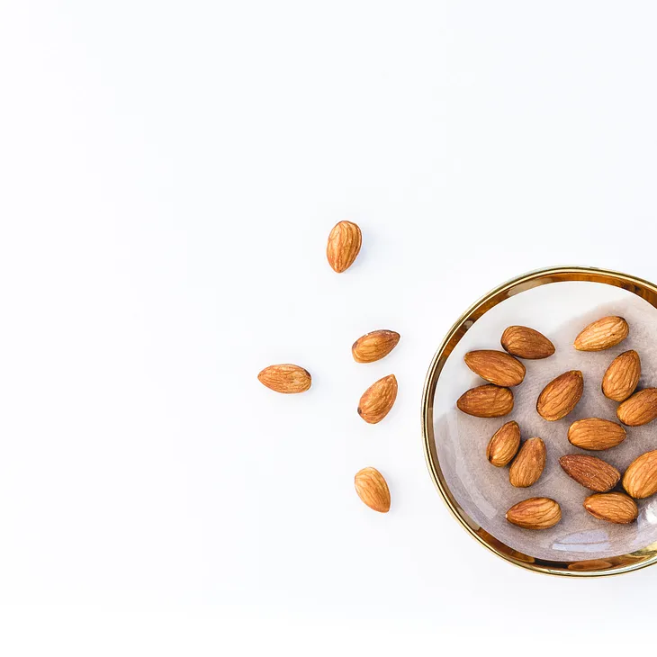 Almonds in a bowl