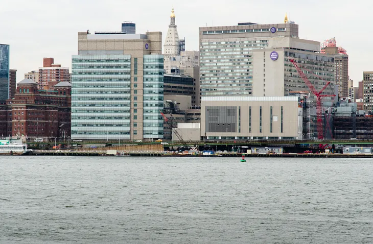 New York, N.Y., Mar. 11, 2014--New York University (NYU) Medical Center occupies the north end of Hospital Row on First Avenue, separated from the East River only by the FDR Drive. During the storm surge from Hurricane Sandy the hospital suffered extreme damage to its infrastructure. Federal agencies are coordinating to help the hospital become more resiliant to future storms. K.C.Wilsey/FEMA4