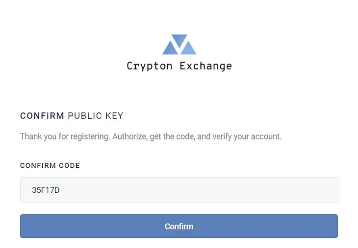 How to create an account on Crypton Exchange