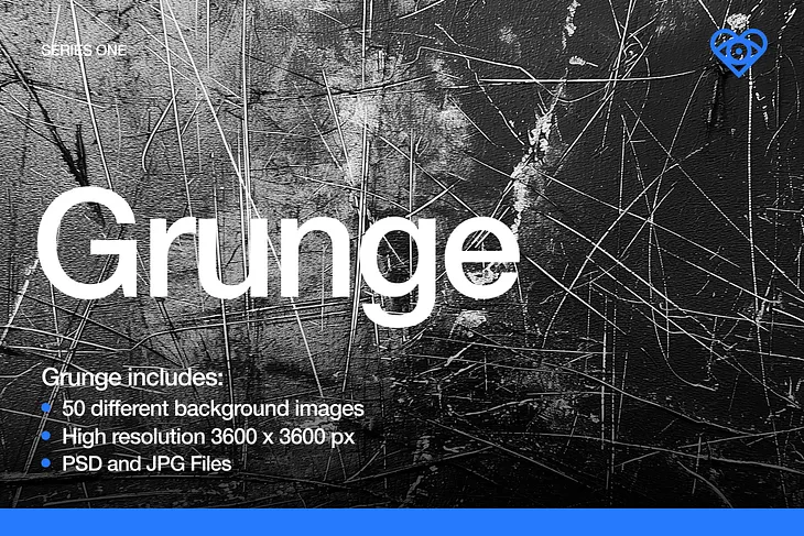 50 Black & White Grunge Textures Cover Image 1