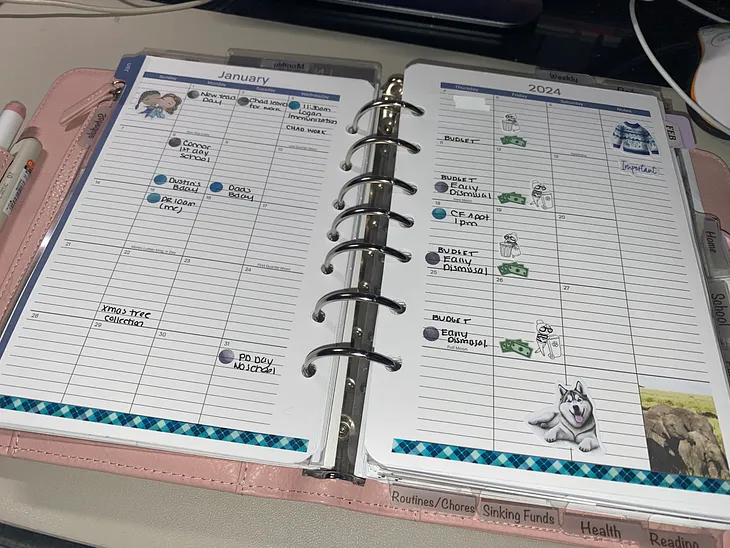 How I Use My Monthly, Weekly and Daily Inserts Together