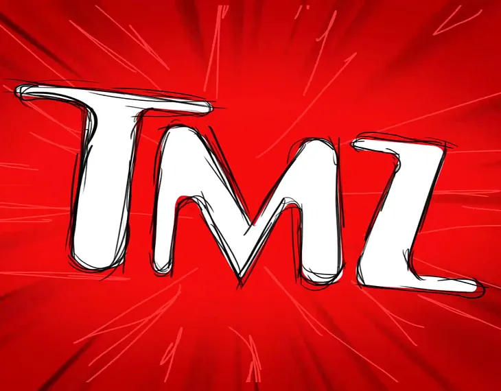 The logo for T.M.Z, a celebrity website