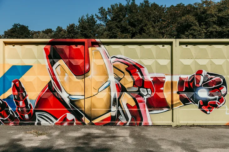 Mural of Iron Man