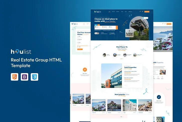 Houlist — Real Estate Group HTML Template