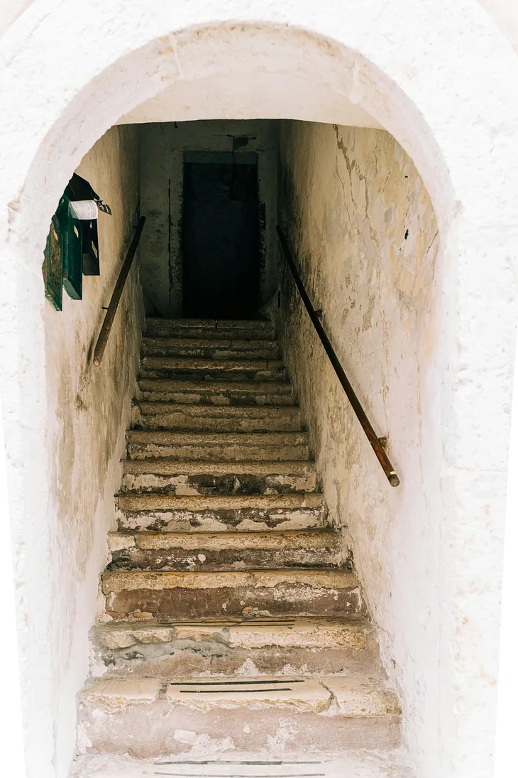 Italian stone stairs