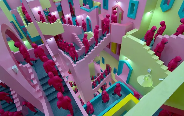 Impossible figures: The dichotomy of the Penrose stairs