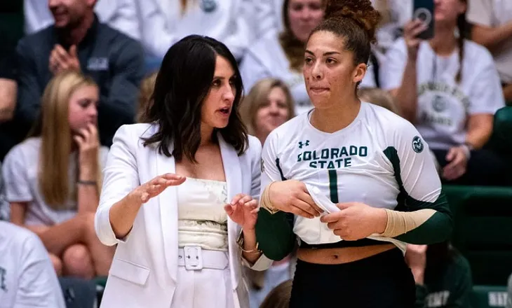 The Colorado State women’s volleyball coach praises the team after defeating a squad full of…