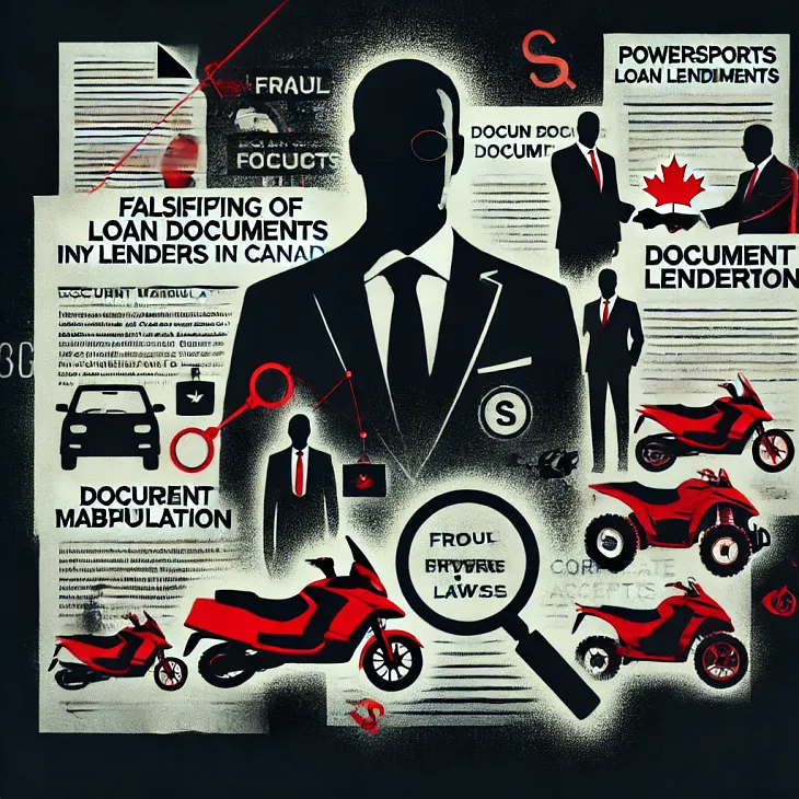 Cybersecurity Report: Falsifying Loan Documents by Powersports Lenders in Canada