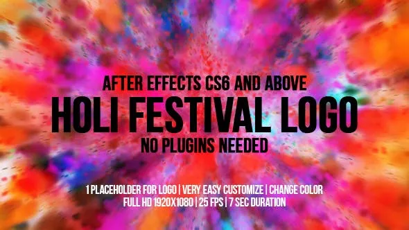 Holi Festival Logo Cover Image 1