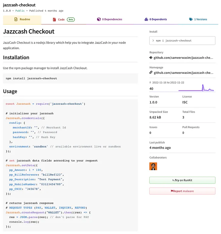 How to integrate JazzCash in NodeJS using Jazzcash Checkout