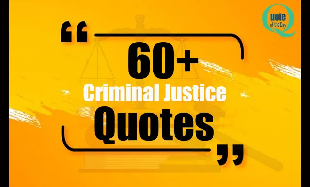 Quotes about Criminal justice