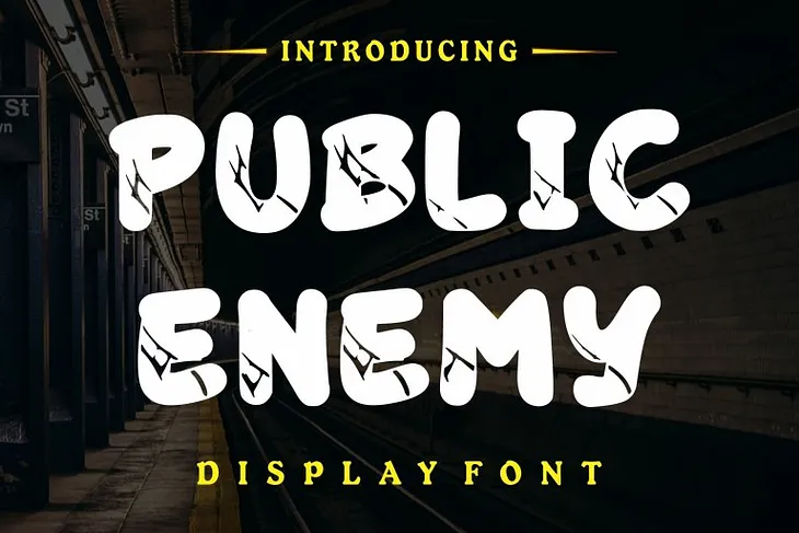 Public Enemy Font