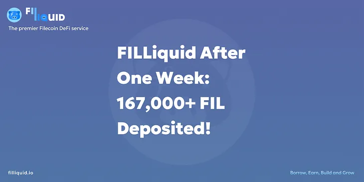 FILLiquid After One Week: 167,000+ FIL Deposited!