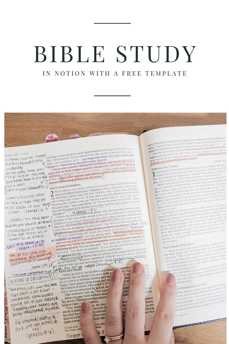 How I use Notion for my Bible Studies