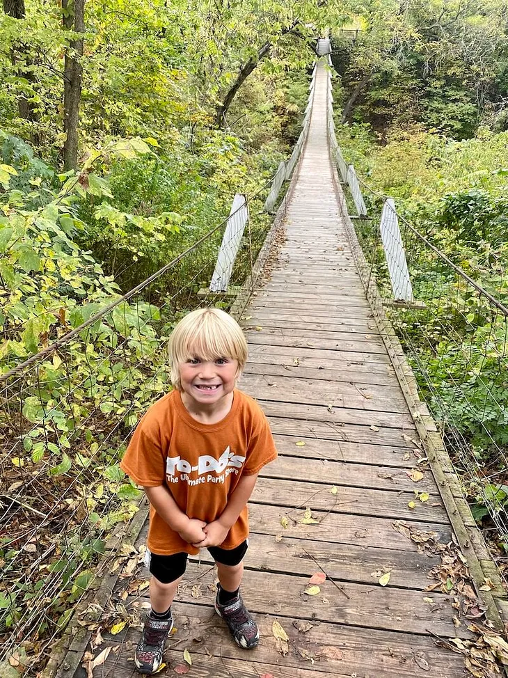 Columbus Junction Swinging Bridge Hike