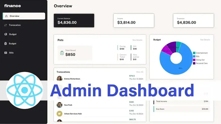 Building a Responsive Admin Dashboard in React JS