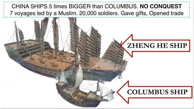 Why didn’t China’s Zheng-He attempt to enslave and colonize the world like Columbus did?