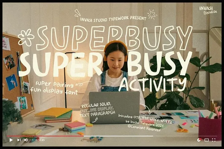 Superbusy Activity Font 1