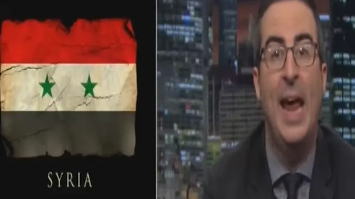 John Oliver rips media & politician’s orgasmic reaction to Trump’s Syria attack (VIDEO)