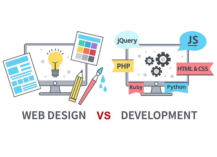 Web design vs Web development