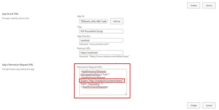 When Trying to Grant Tenant-Level Authorization for an Application Created on SharePoint Online…