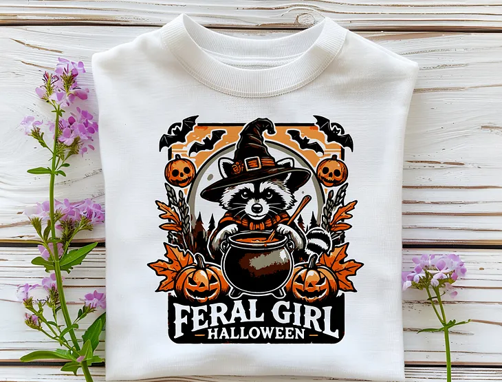 Feral Girl Halloween Raccoon Png Free